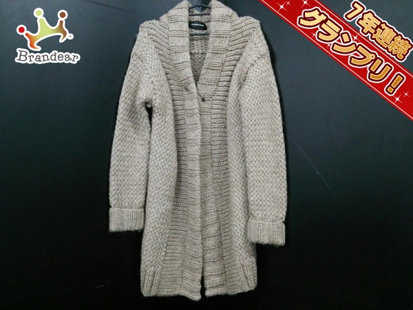 ドゥーズィエム コート レディース ライトブラウン ニット/冬物