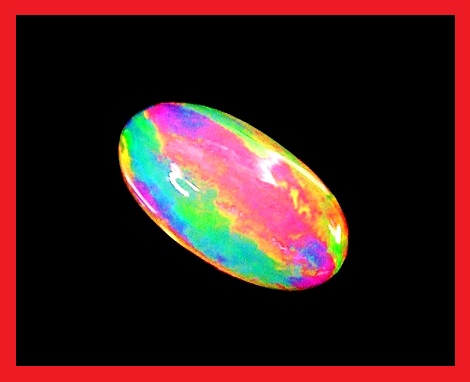 超凄い様々な強ネオン遊色の絶品極上オパール!!1.855ct!!