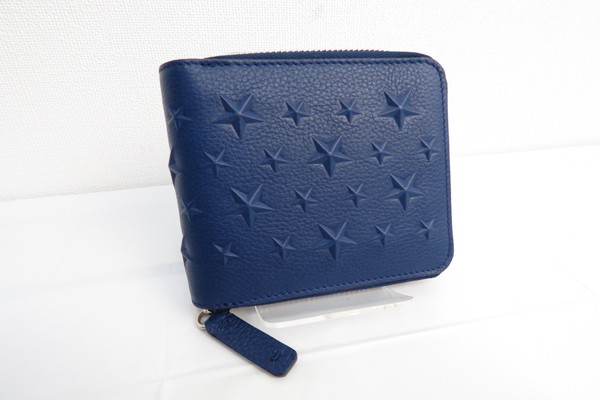 本物■未使用■ジミーチュウ■レザー2つ折り財布■7.5万/zzz317e