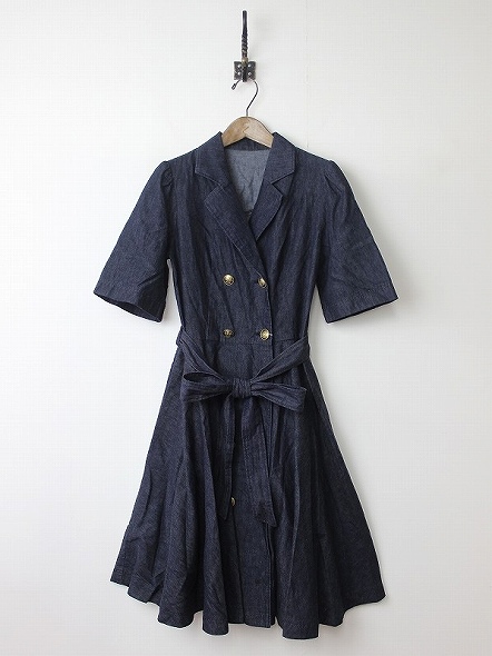 15ＳＳ 新品 Lois CRAYON デニムシャツワンピースＭ*羽織り