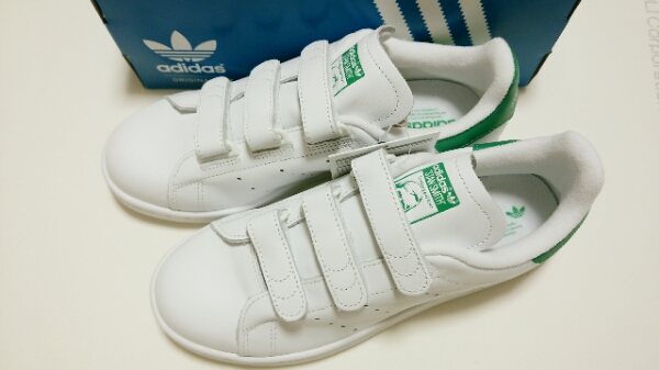 新品！スタンスミス ベルクロ 白×緑 23cm アディダス 希少