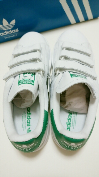 新品！スタンスミス ベルクロ 白×緑 23cm アディダス 希少