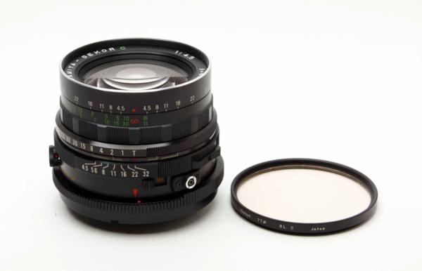 マミヤ RB67 用 65mm f4.5 フィルター付き 美品、モルト交換済マミヤ