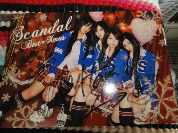 SCANDAL BEST XMAS ポストカード 直筆サイン入り BEST☆Xmas 【公式通販】