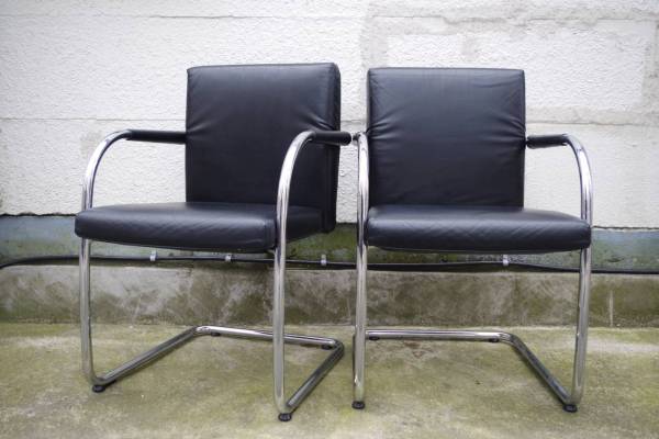 Vitra■45万■VISASOFT■総革■美USED2脚セット■検hhstyleUSM