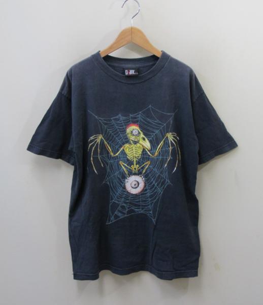 スカル パスヘッド 90 s PUSHEAD パスヘッド スカルバード Tシャツ 黒