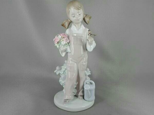 LLADRO リヤドロ フィギュリン 小鳥と話す少女 本体のみ リヤドロ
