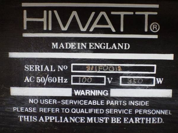 ■□HIWATT BASS100 MOBBIE DICK 真空管ベースアンプヘッド/AE49