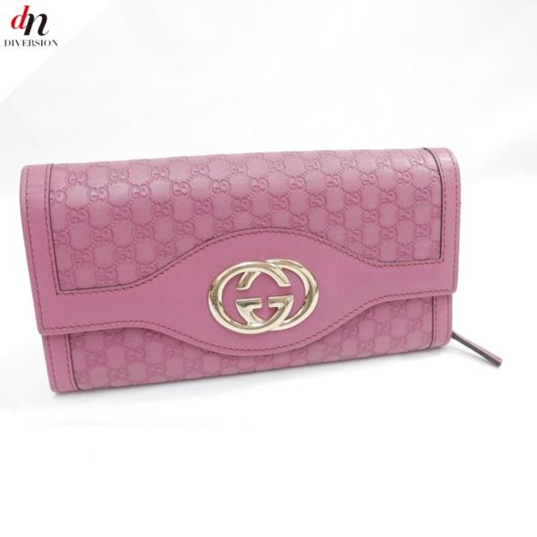 GUCCI グッチ シマレザー インターロッキングG 長財布ウォレット