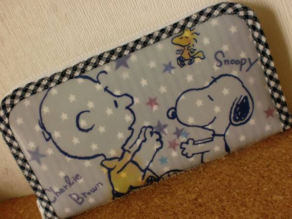 ハンドメイド スヌーピー チャーリーブラウン 防水素材 長財布