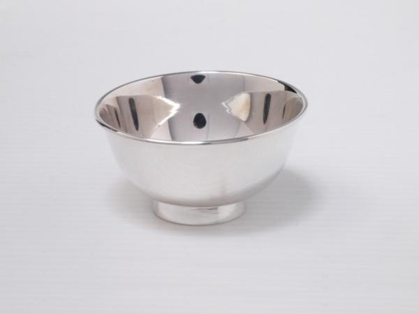 □真作保証□【純古堂】作 千歳形 純銀盃 壱對 共箱□銀32.1g 福千歳圓