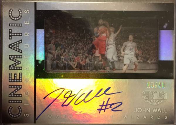 2015-16 PANINI GALA John Wall CINEMATIC AUTO /40