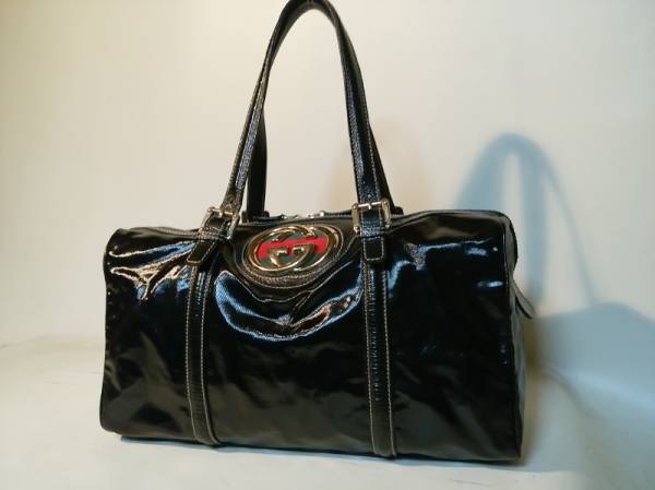 1円 グッチ ダブルGシェリー ミニボストン ブラック GUCCI グッチ GG 