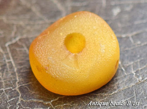 ●わくわくとんぼ玉★即決!本琥珀山吹色イエメンアンバー玉5