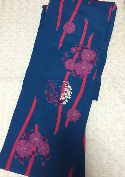 極美品【ふりふ　桜の着物】　豆千代撫松庵大正ロマン