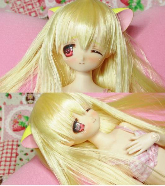 ★はちみつクマさん☆　1/6カスタムヘッド　オビツ２１－０１猫