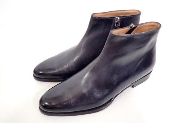新同◆ベルルッティ CLASSIC サイドジップ ショートブーツ 6.5