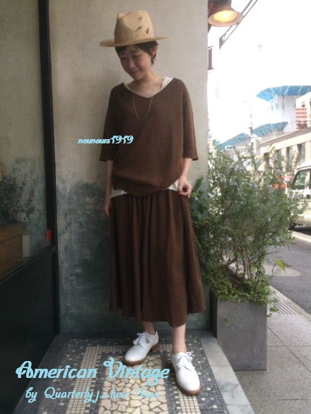 秋色♪LUXE今季QUARTERLY完売American Vintageキュプラスカート