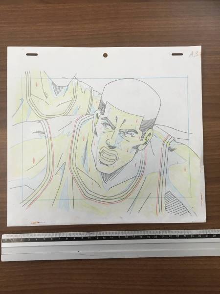 ◇スラムダンク 赤木剛憲 ゴリ セル画 湘北 ユニフォーム◇レア