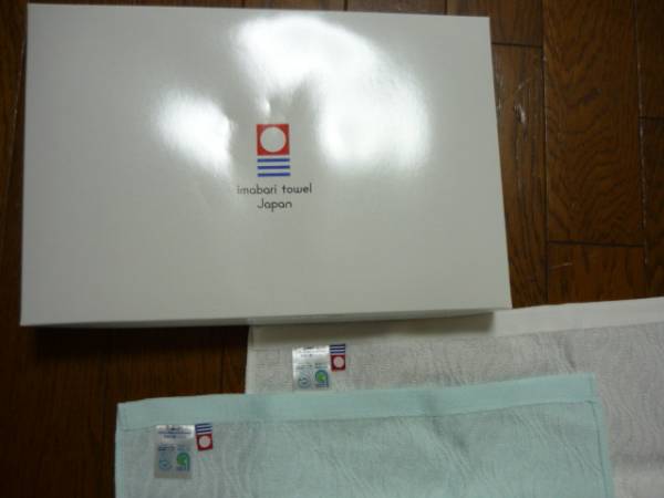 新品　今治タオル　2枚　白、水色　定形外205円_3