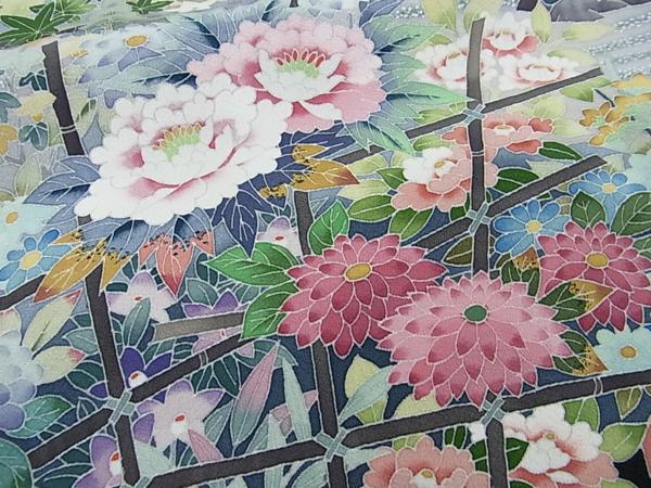 平和屋特選着物□本加賀友禅作家 佐藤潤作 極上の黒留袖f668 xvpbvx