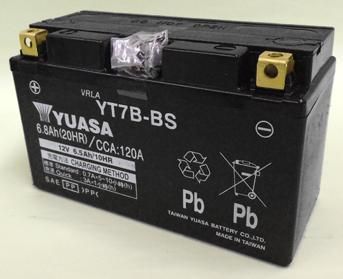 明日着!1年保証ユアサバッテリーYT7B-BS (互換GT7B-4)シグナスX