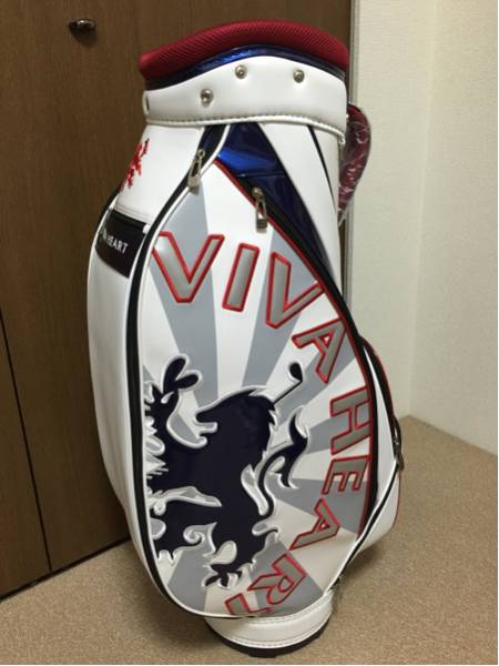新品！ビバハート キャディバッグ 白赤紺 定価32000円 送料無し