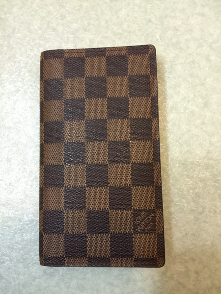 超美品ヴィトンダミエ本物手帳カバー(iPhone6plus，6spケース付) に
