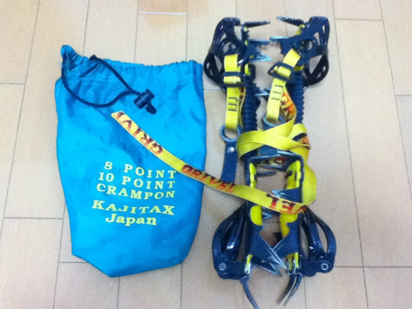 12本爪アイゼン GRIVEL 3回ほど使用
