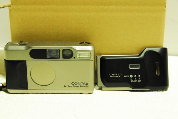 CONTAX コンタックス T2 フィルムカメラ 2.8/38 データバック付 動作品