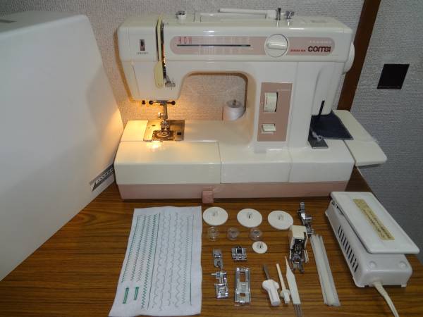 ★87 ジャノメミシン １台２役 2300SX コンビ◆整備調整済