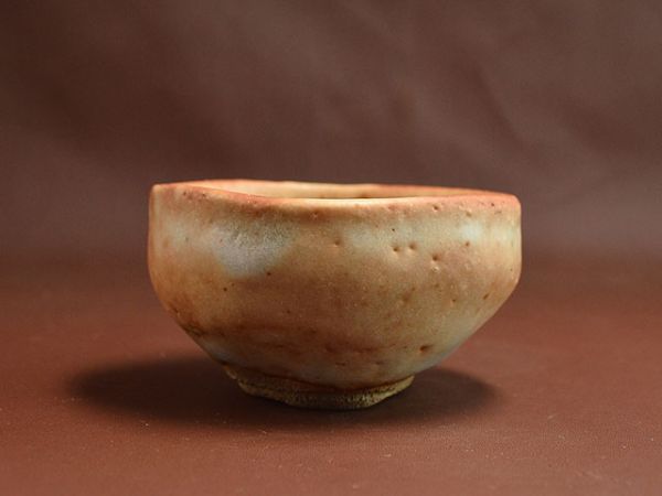 北大路 魯山人 造 [ 紅志野 ぐい呑み ] 酒器 酒盃 共箱 共布_2