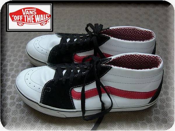 S772★【VANS】★レザーミッドカットスニーカー★サイズ12