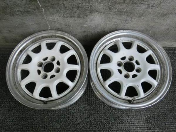 売切】社外 15インチホイール 6.5J 4穴 PCD100 2本 軽カー等