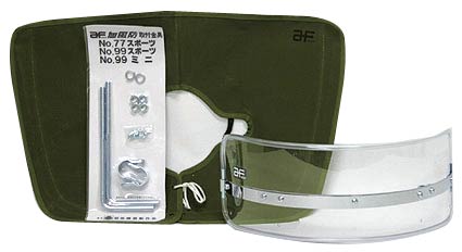 Z-FATHER 旭風防 クリア 短風防(緑布タレ)