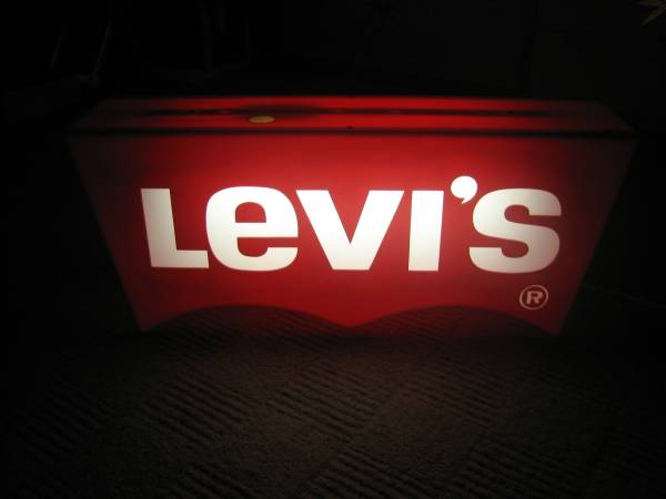 Levi's リーバイス 看板 レア ネオンサイン ディスプレイ 電飾 非売品
