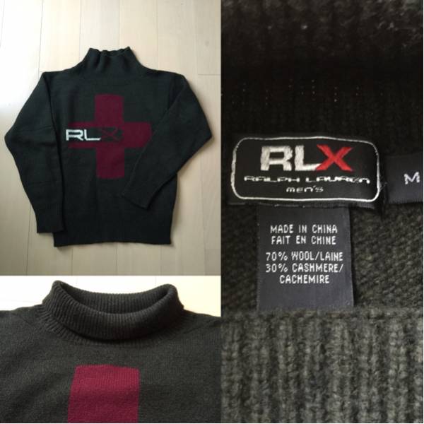 RALPH LAUREN RLX ミリタリー ニット セーター ウール カシミヤ