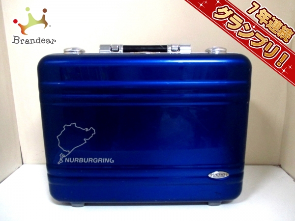 ゼロハリバートン アタッシュケース ブルー×シルバー ZERO HALLIBURTON