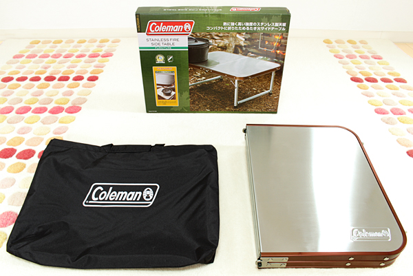 Coleman　ステンレス ファイアー サイドテーブル　展示品