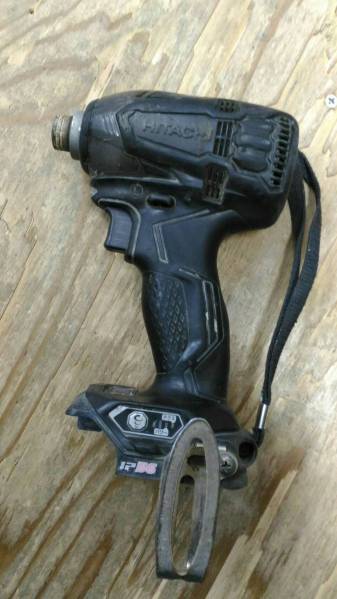 [ジャンク・現状] 日立 14.4V インパクト WH14DDL2(黒)本体のみ