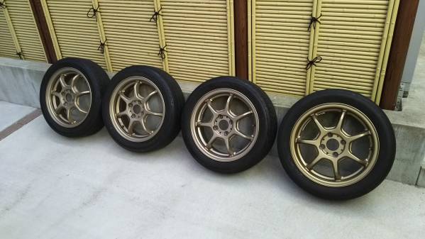 美品！ブロンズホイールセット（１６５／５５Ｒ１５）