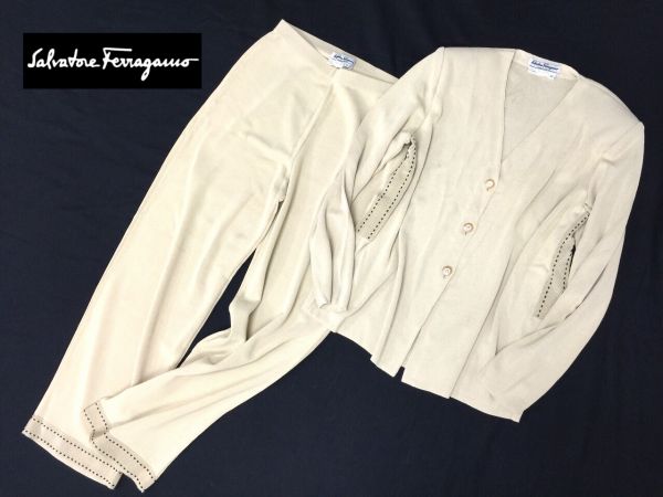 伊製◆フェラガモ◆ニットセットアップ◆Salvatore Ferragamo