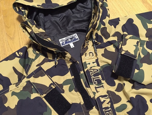 A BATHING APE® 1St Camo エイプ 1ST CAMO フードジャケット 黄(S