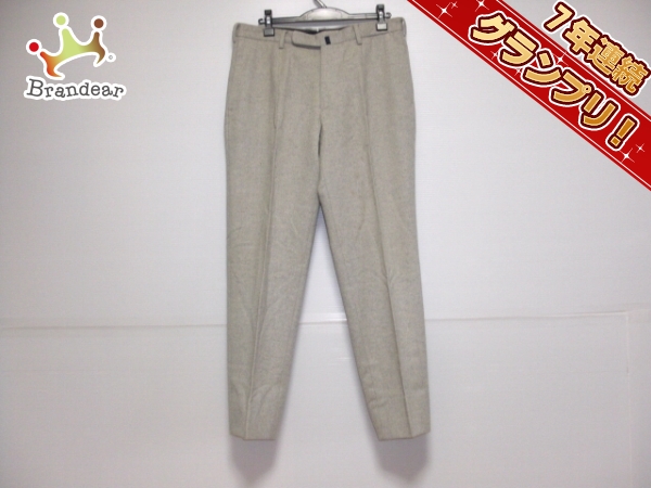 インコテックス パンツ 50 メンズ 美品 ライトグレー INCOTEX