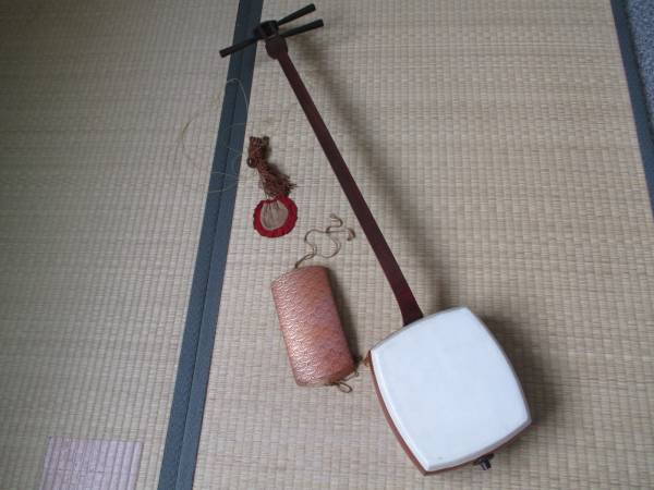 三味線　紅木　破れなし_1
