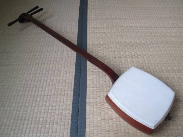 三味線　紅木　破れなし_2