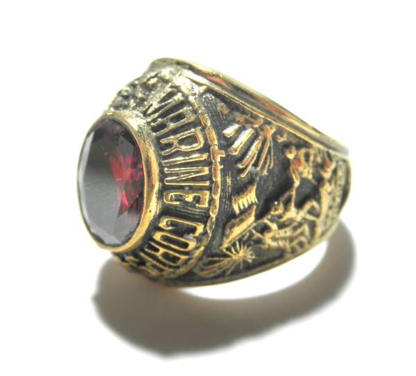 USA*USMC 硫黄島 ゴールドリング 23号 / 大戦 WWⅡ ARMY NAVY