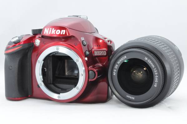 一眼レフカメラ ニコンD3200 レッド D3200 レッド Nikon ニコン デジタル一眼レフカメラ - レンズキット