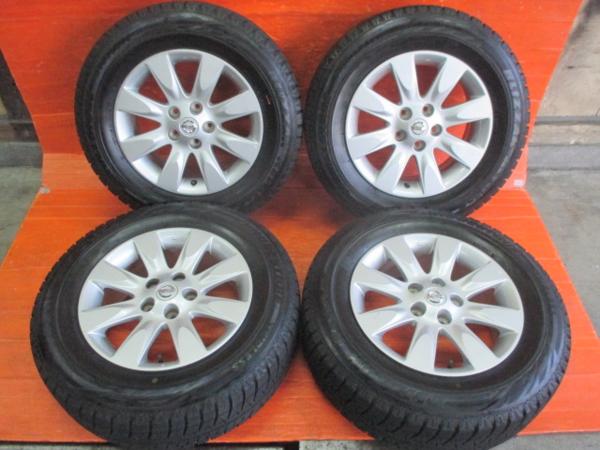エルグランドE51ミシュランスタッドレスタイヤ21年215/65R16ホイール付 Y】E51 エルグランド 後期純正 スタッドレス 215/65R16 REVOGZ
