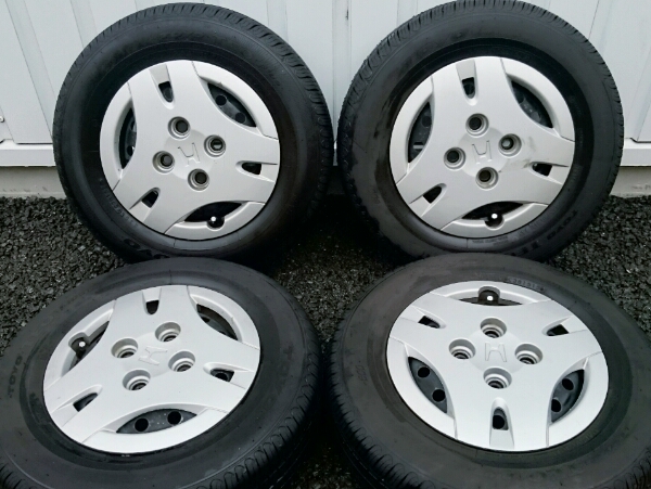 ☆凹バリ山凹☆ホンダ純正12インチ TOYO145/80R12 ４本 ライフ等